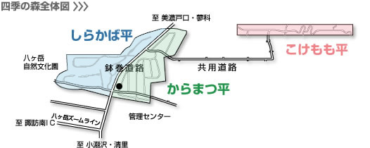四季の森全体図