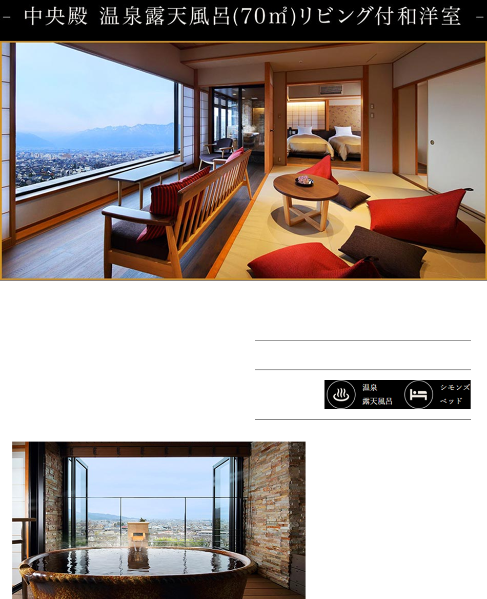 中央殿リビング付和洋室