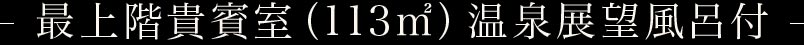 最上階貴賓室
