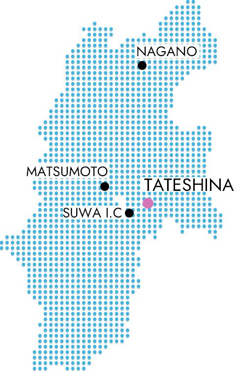 蓼科高原地図 イラスト