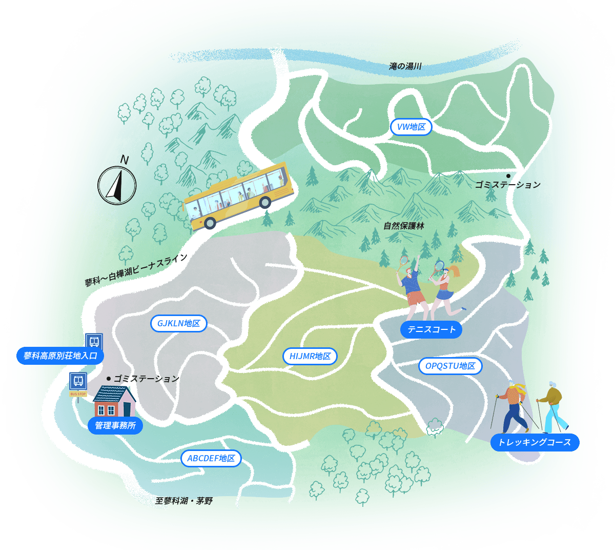 別荘地全体マップ