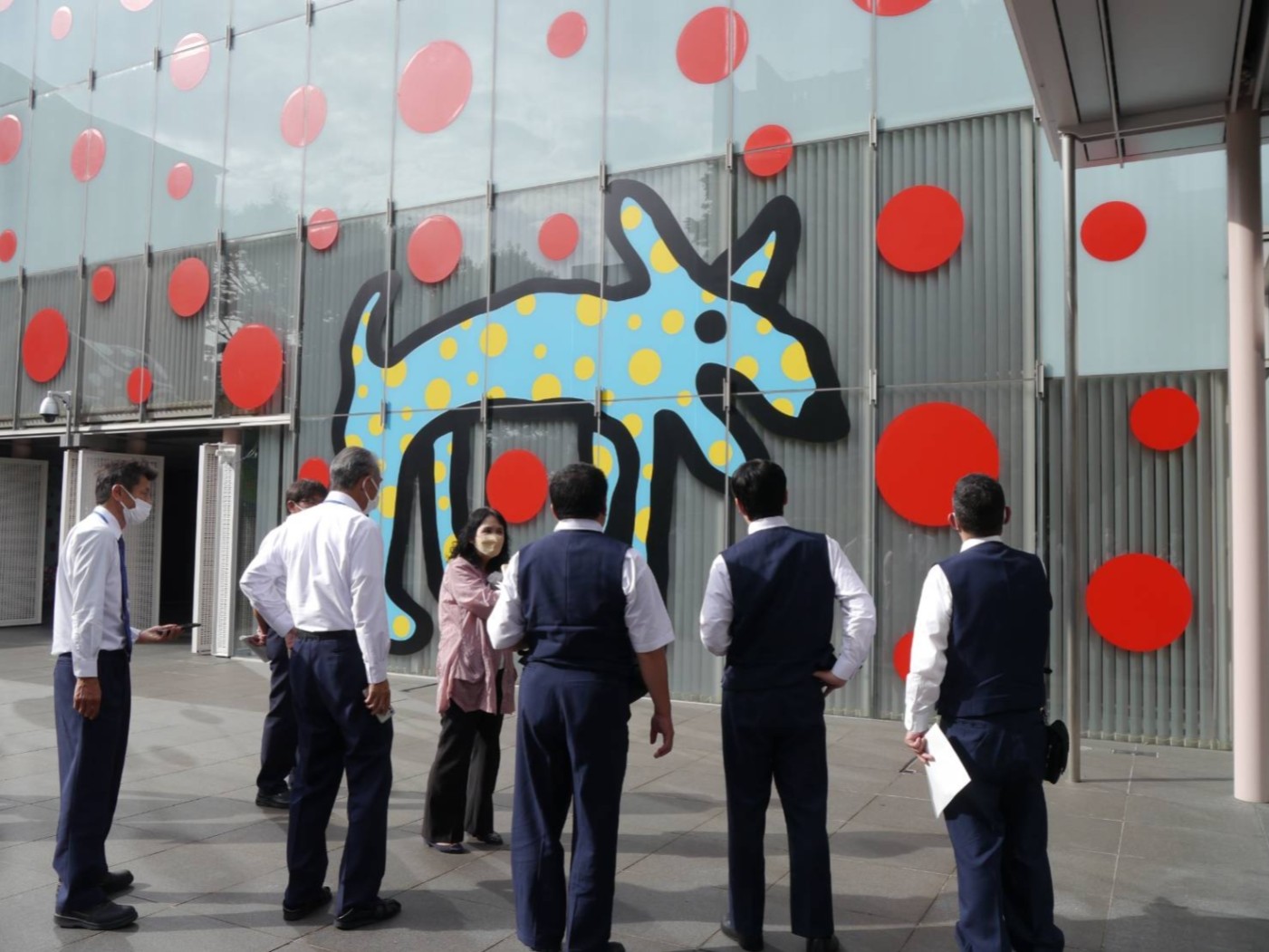 松本市美術館での観光研修