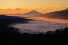 高ボッチからの富士山