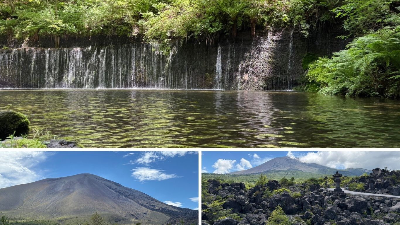 白糸の滝、鬼押出し園など