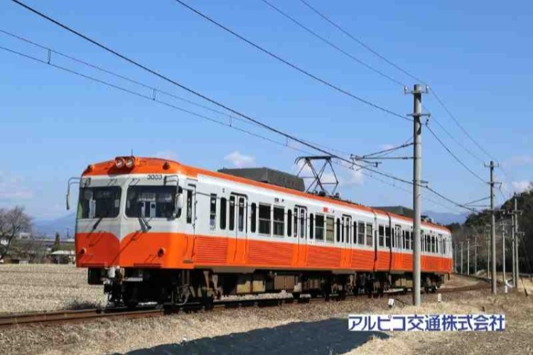 【鉄道】上高地線3000形「モハカラー」によるミッドナイトトレインツアー（貸切列車）の開催について（2025/2/15）